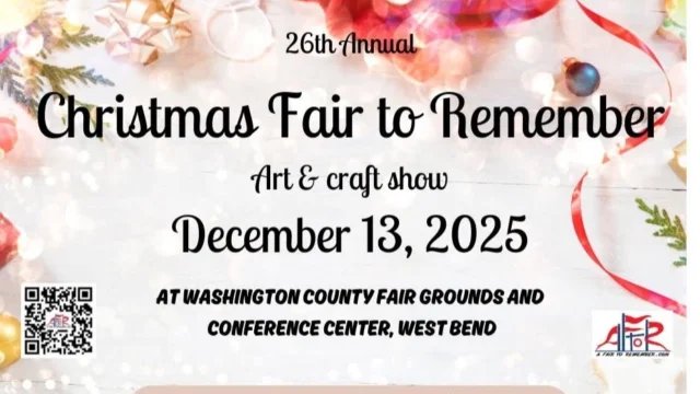 On Sat., Dec. 13, come on out to the 26th Annual Christmas Fair to Remember Art & Craft Show at the Washington County Fairgrounds and Conference Center from 10a.m. - 4p.m.